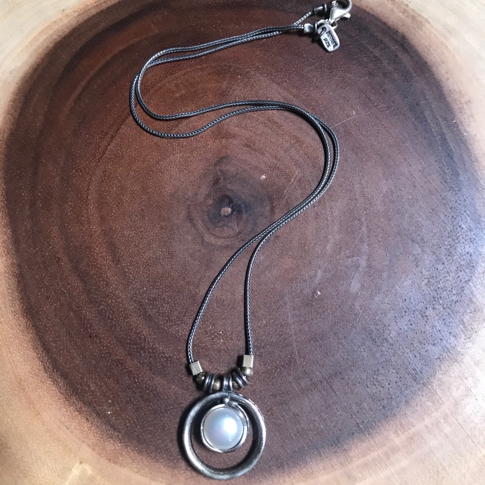 Didae Israel mabe pearl pendant w/silver necklace